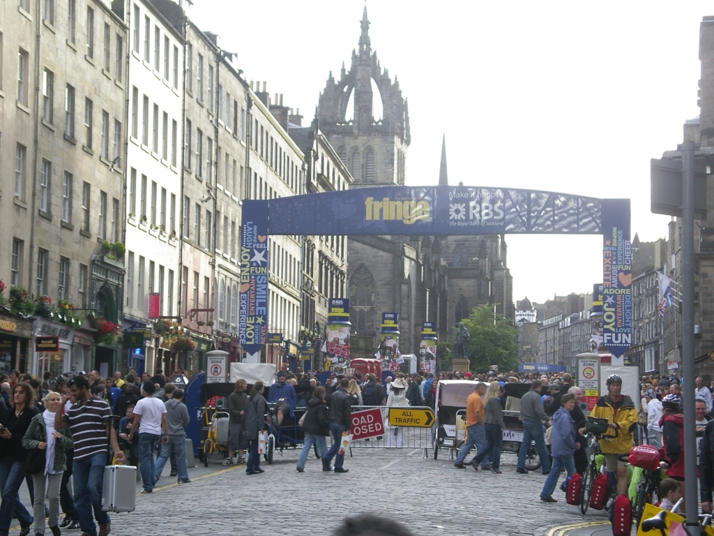 Royal Mile, Edinburgh, in Fringe Festival