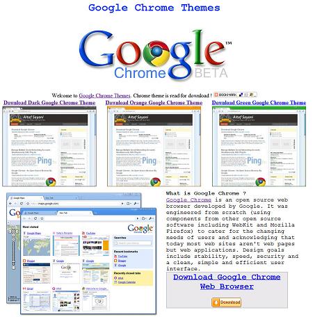 구글 크롬 테마 사이트