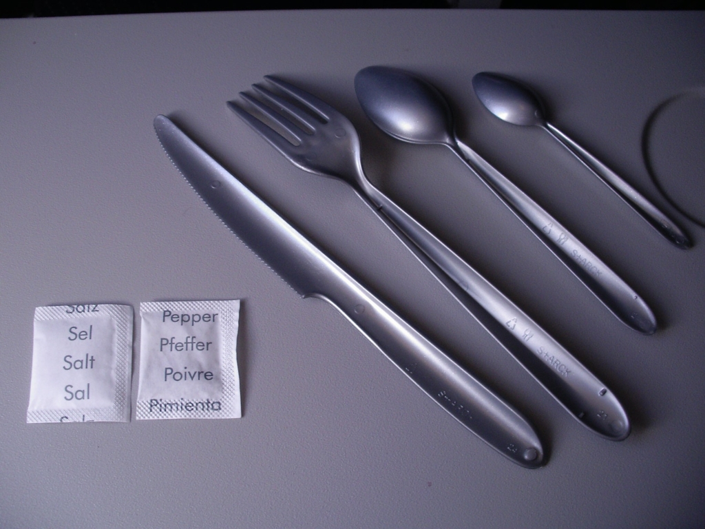 Plastic Silverware of Air France (lower side)