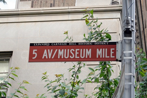 Museum Mile Sign
