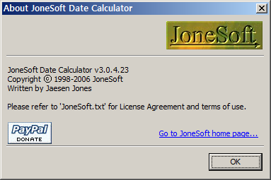 JoneSoft Date Calculator