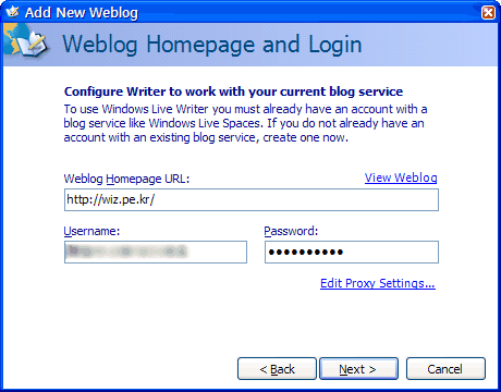 BlogAPI와 Live Writer