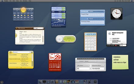 Mac OS X  데쉬보드