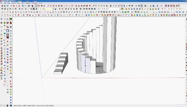 스케치업 간단한 계단루비_Step Extrude - kakaoTV